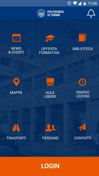 PoliToApp applicazione mobile